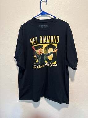 Neil Diamond 50 Year Anniversary World Tour 2017 So Good So Good T-Shirt Size 2X